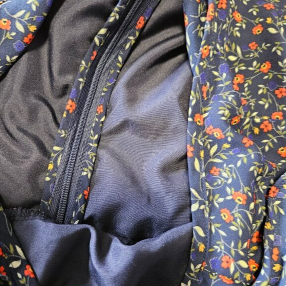 JACK by BB DAKOTA Blue Floral Mini Dress Long sleeves Size S - Picture 12 of 16